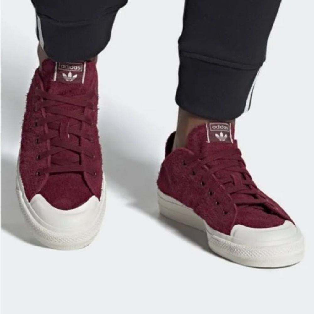 Adidas Originals Nezza RF Sneakers in Burgundy
